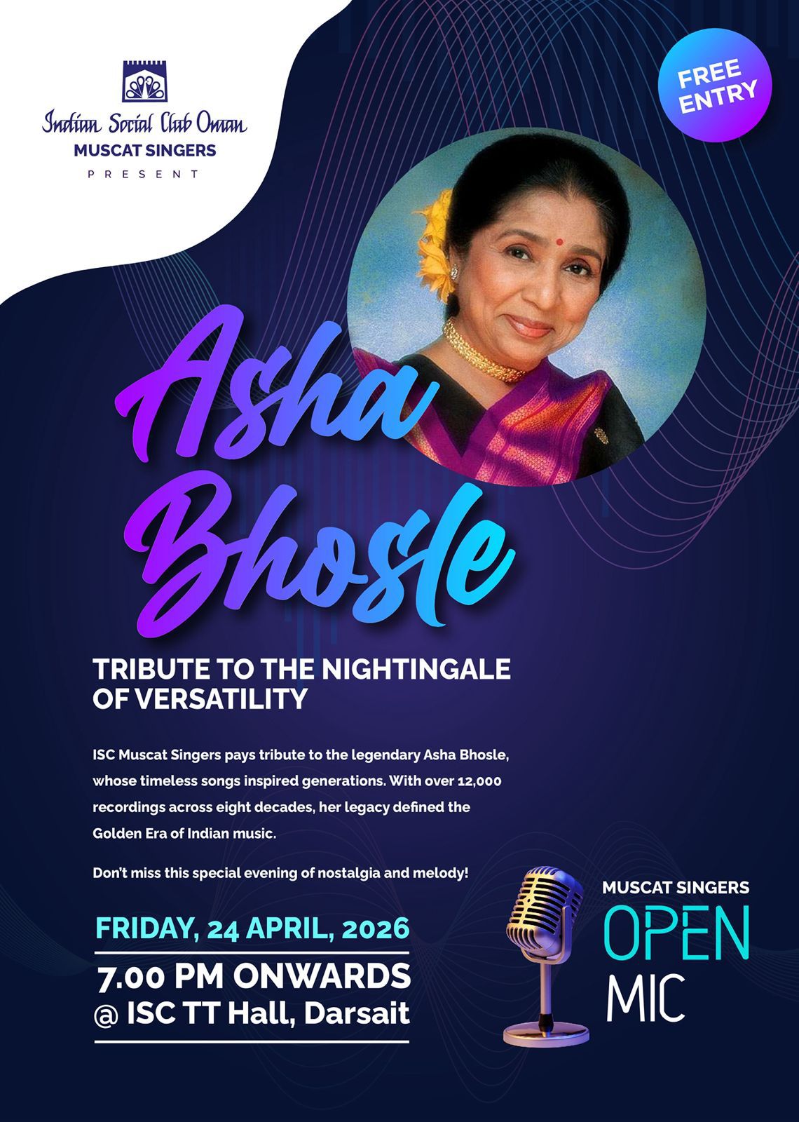 OPEN MIC EVENT-TRIBUTE TO ASHAJI